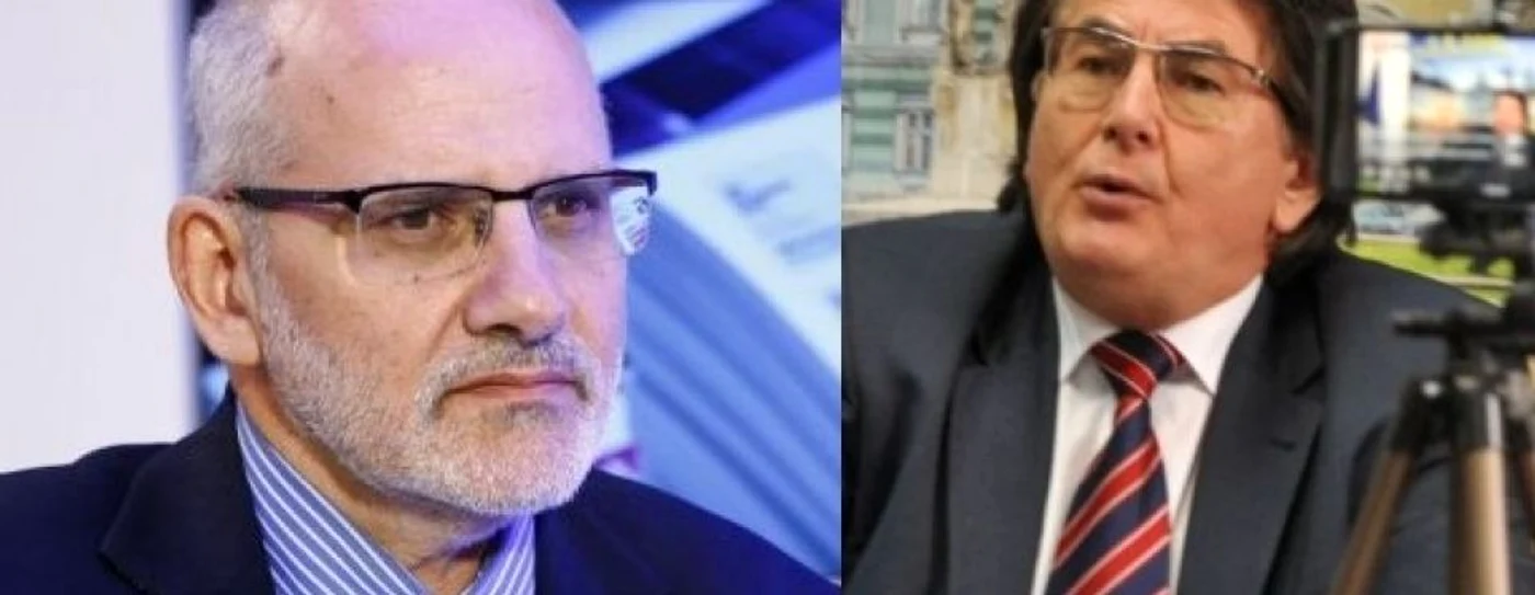 Şeful CNAIR, Narcis Neaga (stânga), a reacţionat dur în urma unei postări a primarului Nicolae Robu