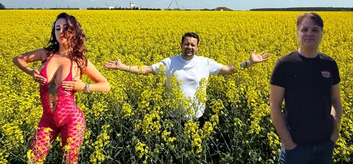 Vedetele au păstrat tradiția de a se poza în lanul cu rapiță