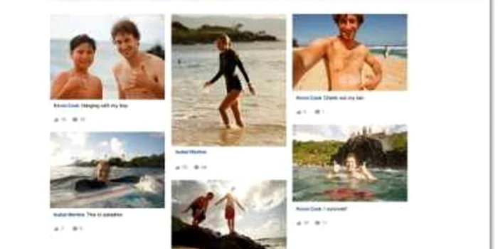 Imaginile de pe Facebook în Bing apar ca cele pe Pinterest. FOTO Microsoft