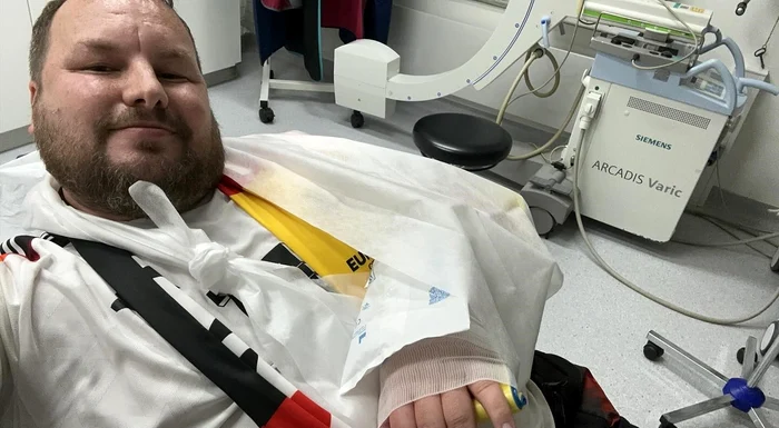 Kai Flathmann, la spital după lovitura primită de la Niclas Füllkrug FOTO: Platforma X
