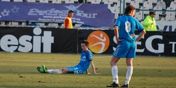 Puştii de la Oţelul au fost la pământ în prima repriză cu Dinamo. Foto Liviu Ghinea