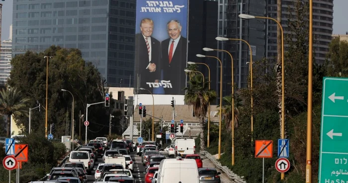 Panou Netanyahu Trump FOTO EPA-EFE