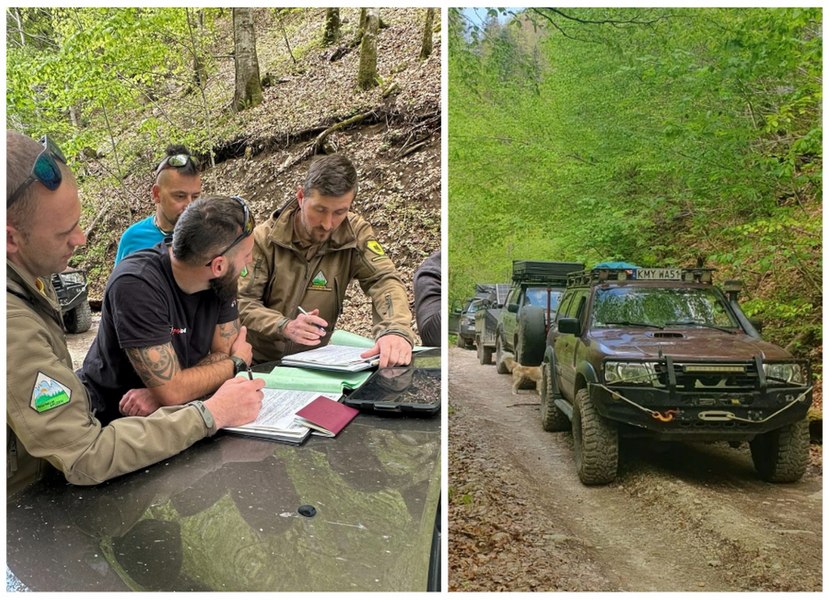 Caz revoltător în Parcul Natural Apuseni. Polonezi prinşi cu 22 de maşini într-un raliu off-road clandestin FOTO