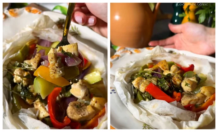 Rețeta delicioasă ideală pentru cină / FOTO: Colaj captură video TikTok