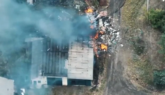 Imagini cu luptele din Harkov / Foto: Captură Video