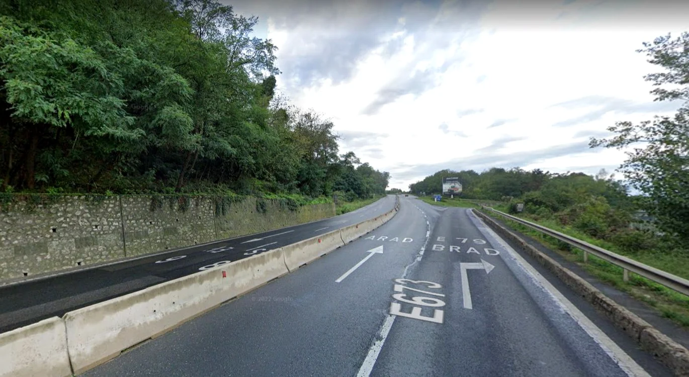 Intersecția DN 7 cu DN 76. Foto: Google Maps. 