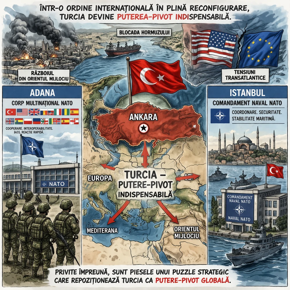 Turcia, pivotul care reconfigurează NATO: Adana, Istanbul și jocul mare al Ankarei