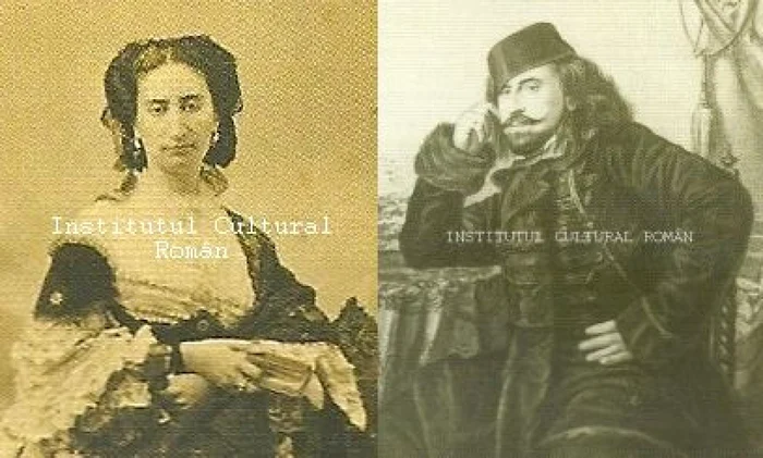 Ecaterina Conachi şi Nicolae Vogoride, caimacamul Moldovei. Foto: Institutul Cultural Român, Colecţia "Familii aristocrate din România"