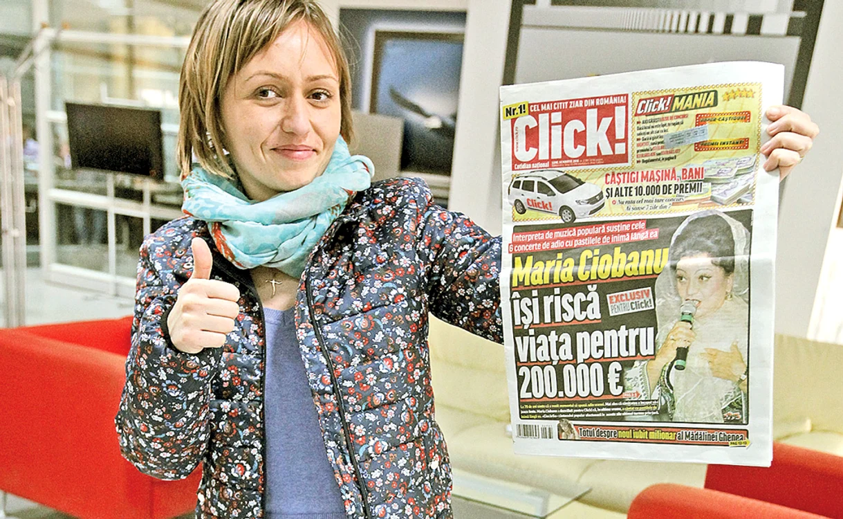
    Adina Drăgan a  câştigat 300 de lei  la Click!MANIA  