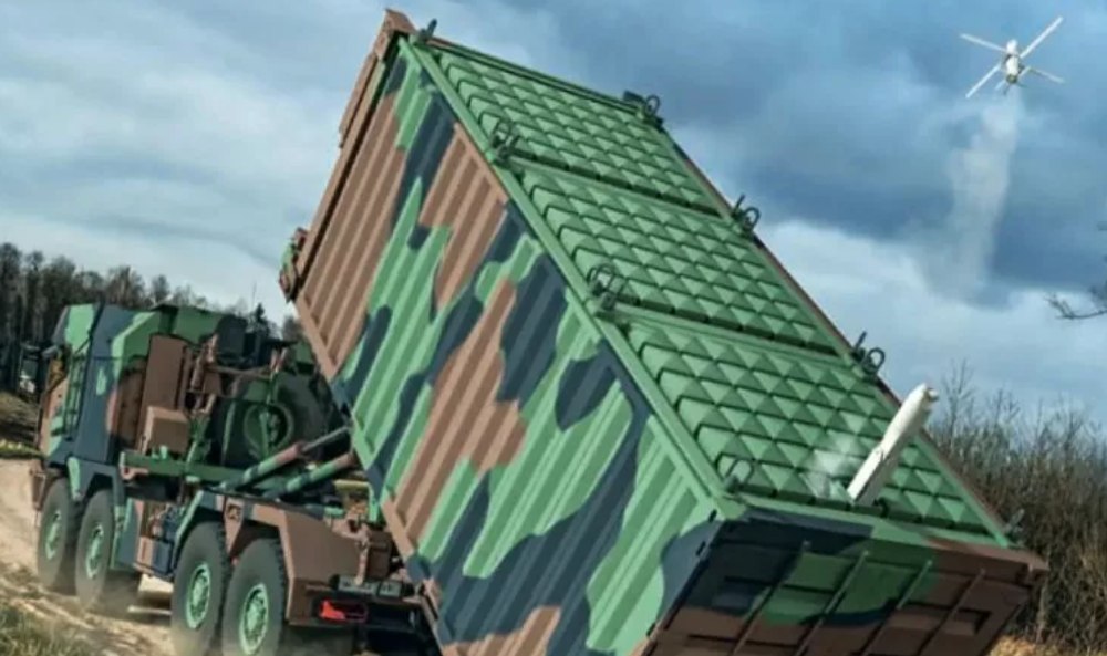 Cum arată noul lansator de drone kamikaze dintr-un container produs de compania germană Rheinmetall FOTO