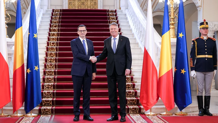 Klaus Iohannis și premierul Republicii Polone, Mateusz Morawiecki FOTO: Presidency
