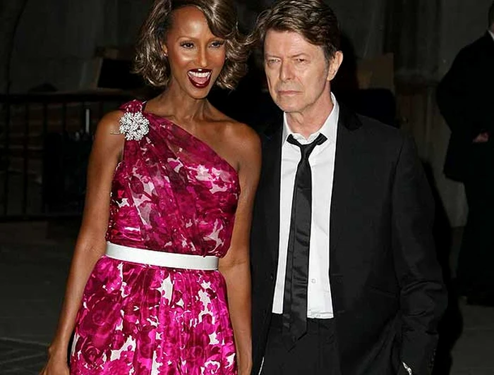 2008: Iman şi David Bowie la petrecerea Vanity Fair