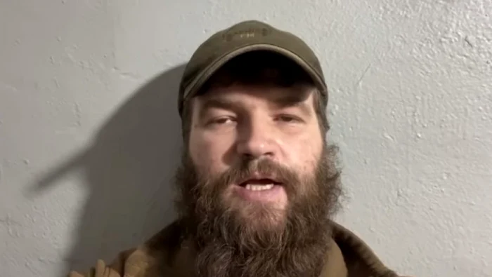 Adjunctul comandantului batalionulu Azov., căpitanul Sviatoslav Palamar. Foto: captură video Youtube/Ukrinform TV