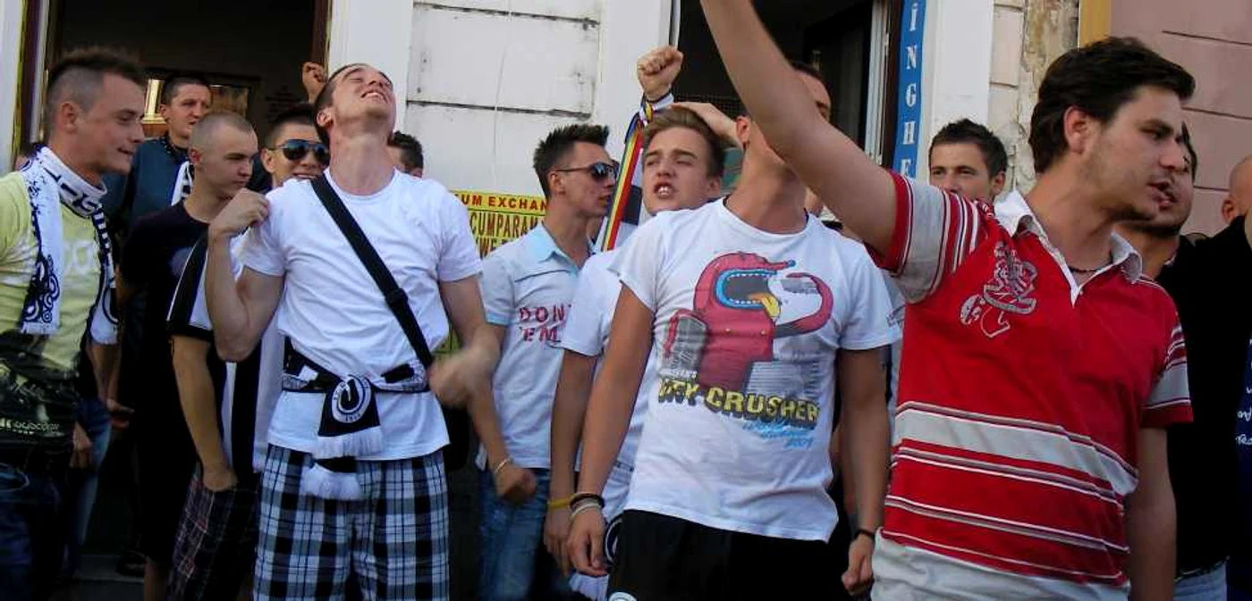 Protest al suporterilor U Cluj