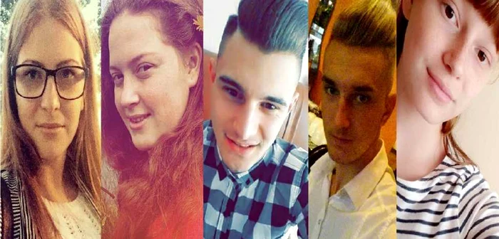 Toţi cei cinci tineri din autoturism au murit (de la stânga la dreapta: Lavinia, Daria, Darius, Rafael şi Cosmina) FOTO: Facebook