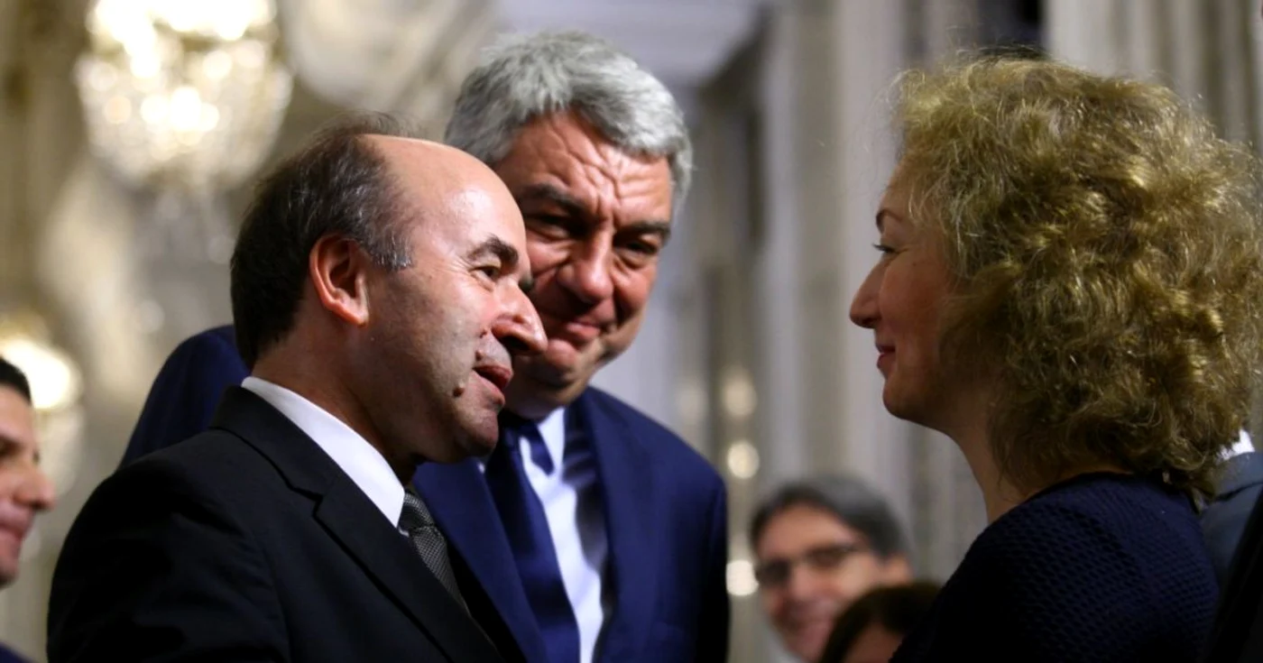 Mihai Tudose Tudorel Toader - depunere jurământ miniştri noi - 23 feb 2017 / FOTO David Muntean