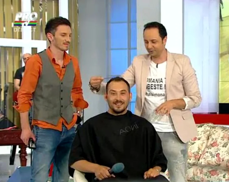 Ştefan Stan a pierdut pariul cu Măruţă şi s-a tuns în direct