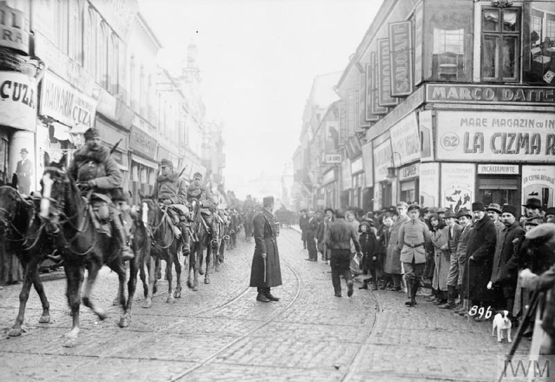 Cavaleria austro-ungară intrând în Bucureștiul ocupat FOTO wikipedia