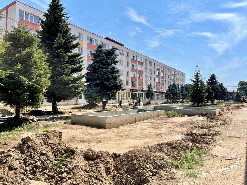 Centrul vechi al Călăraşiului se modernizează FOTO Facebook/Marius Dulce