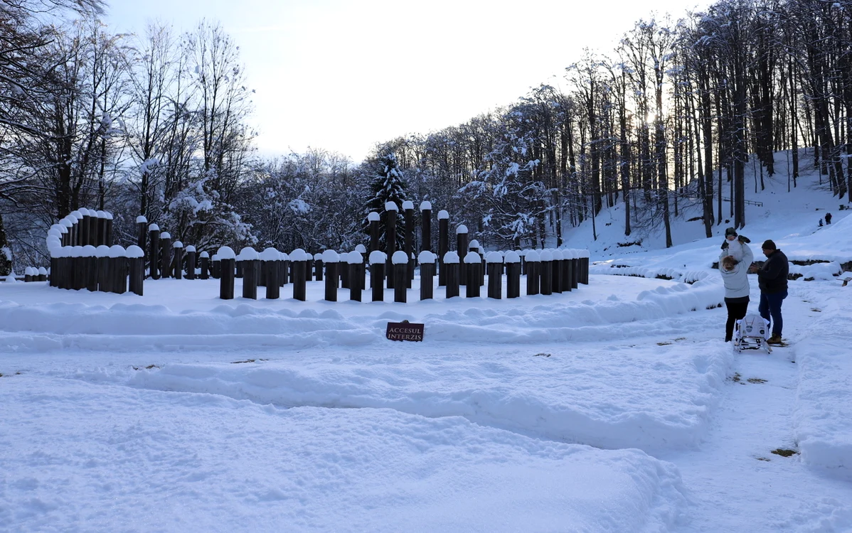 Sarmizegetusa Regia iarna. Foto: Daniel Guță