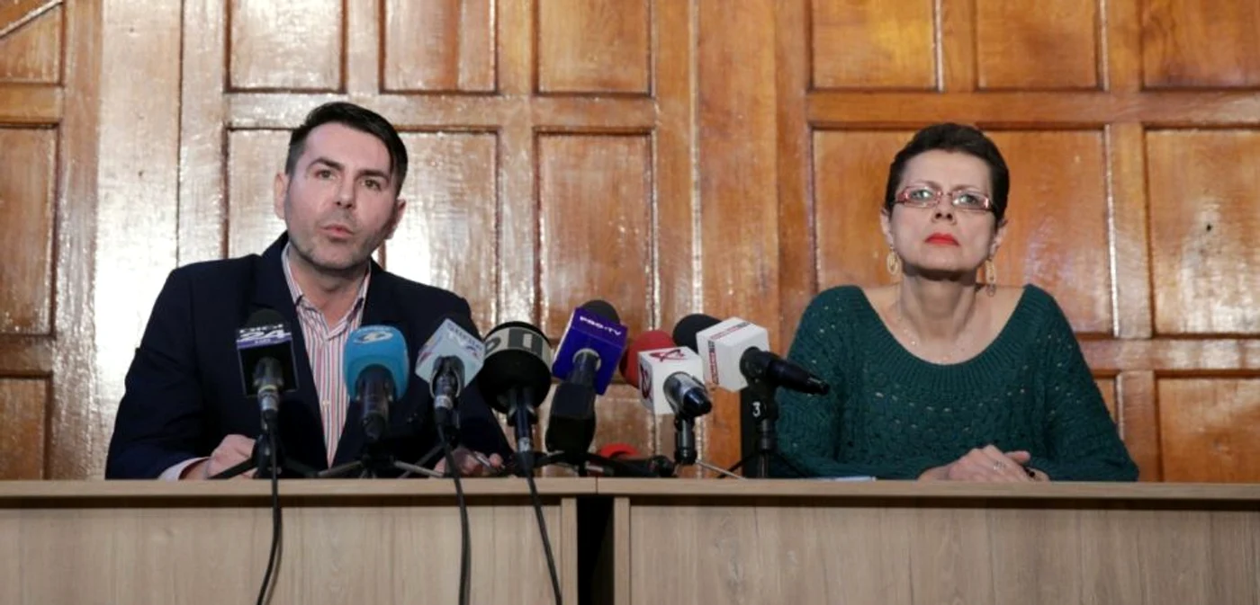 Gheorghe Stan - Adina Florea - declaraţie de presă / FOTO Inquam Photos / George Călin / 28 feb 2019