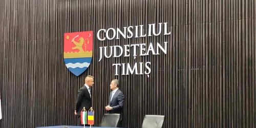 Peter Szijjarto la Timișoara FOTO Ștefan Both