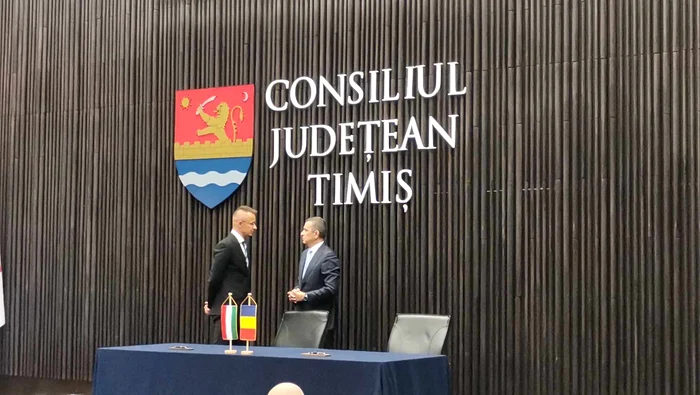 Peter Szijjarto și Sorin Grindeanu s-au întâlnit la Timișoara FOTO Ștefan Both