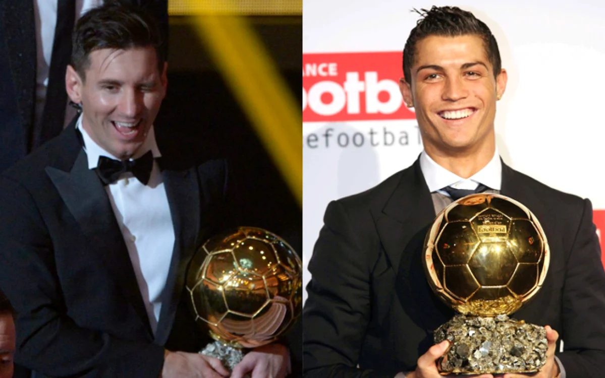 Messi (stânga) - Ronaldo