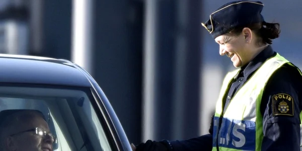 Control la intrarea in Suedia dinspre Danemarca FOTO AFP/Getty Images