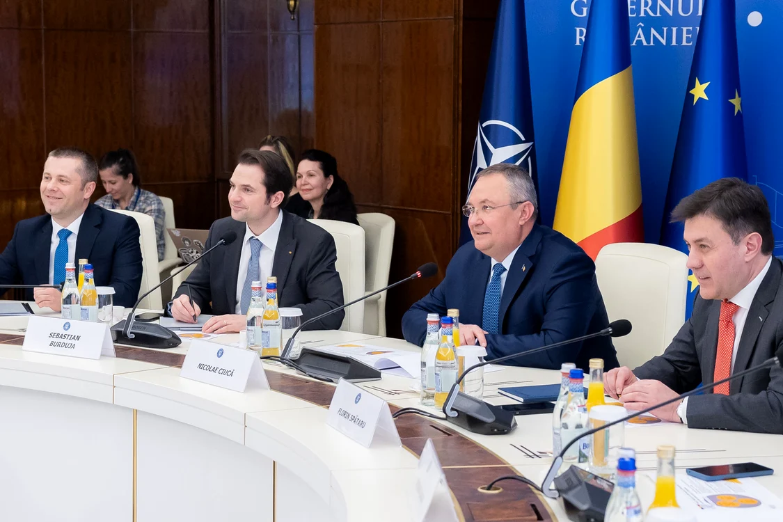 Întrevederea premierului Nicolae-Ionel Ciucă cu delegația AHK România FOTO: GOV.RO