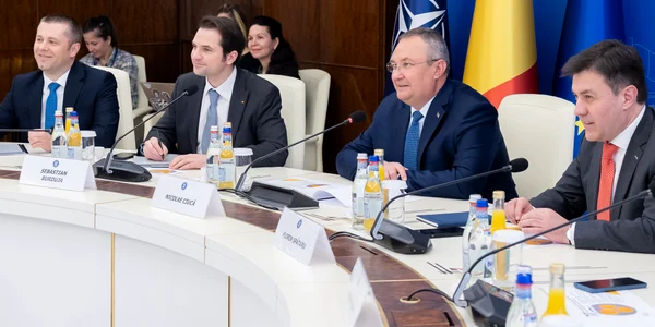 Întrevederea premierului Nicolae-Ionel Ciucă cu delegația AHK România FOTO: GOV.RO