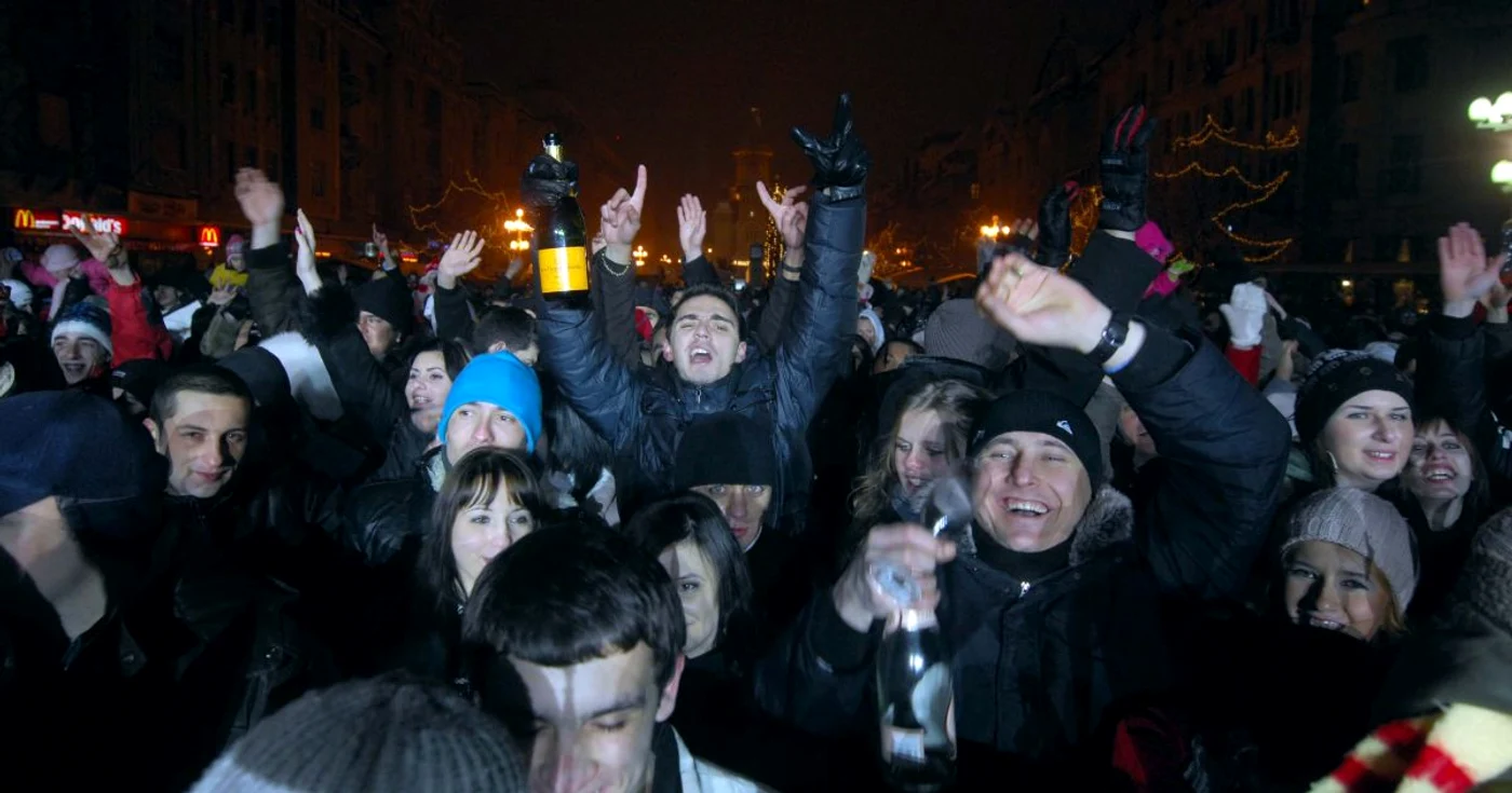 Revelion în Piața Victoriei