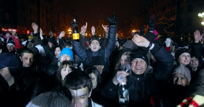 Revelion în Piața Victoriei