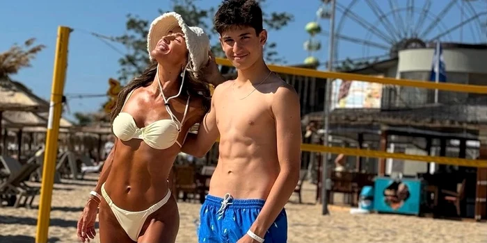 Diana Munteanu a mers în vacanță cu fiul ei, în Grecia Foto: Instagram 