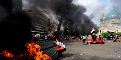 Protest în Irak FOTO EPA-EFE