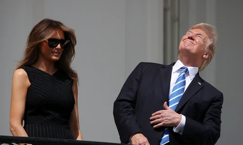 President Trump Views The Eclipse From The White House jpeg