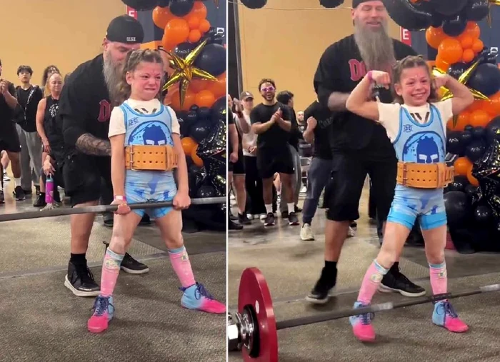 Lucy Milgrim este foarte puternică pentru vârsta ei (Foto: captură video Youtube)