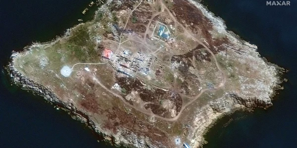 Insula Serpilor dupa retragerea Rusiei FOTO EPA-EFE