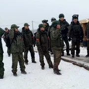 Un grup de soldați nord coreeni în regiunea Kursk Foto X Military News UA jpg