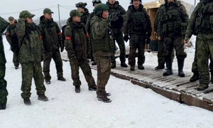 Un grup de soldați nord coreeni în regiunea Kursk Foto X Military News UA jpg