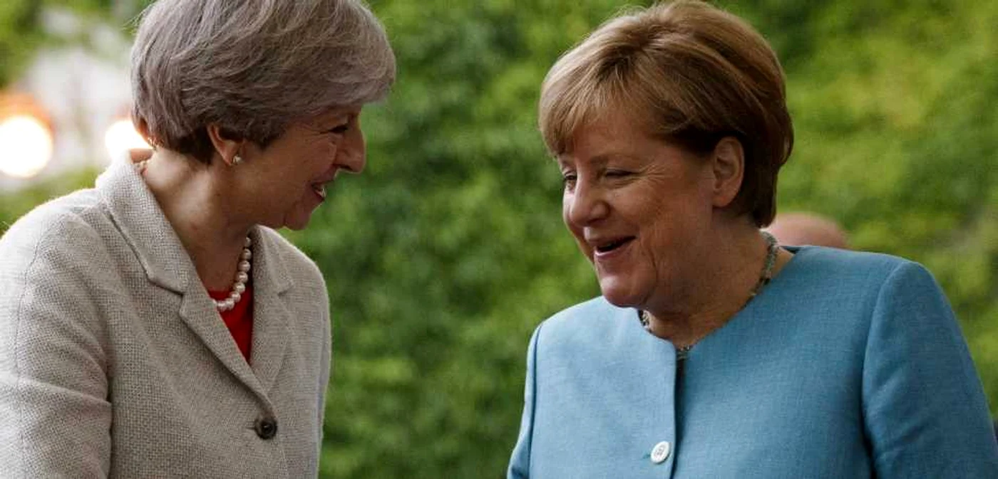 Theresa May şi Angela Merkel la Summitt-ul G20/ Foto: EPA