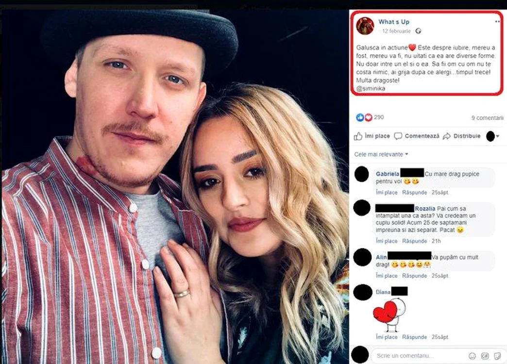 Alături de Simina, pe vremea când formau un cuplu de invidiat 