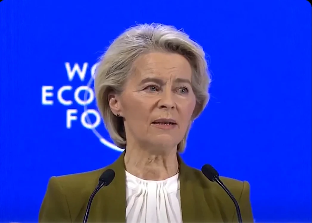 Von der Leyen, la Davos. FOTO captură X