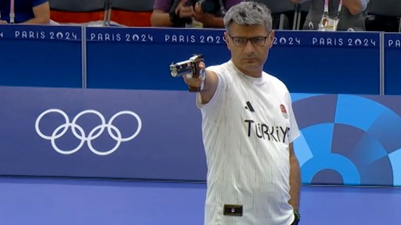 Yusuf Dikec a luat argint la Olimpiada de la Paris / foto: captura Eurosport