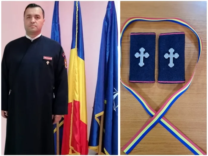 Alexandru Bența, preot militar la ISU „Petrodava“ FOTO ISU Neamț