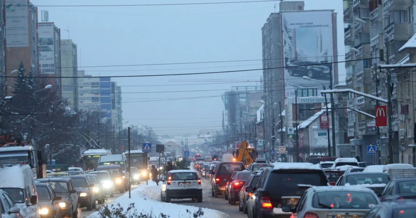 Traficul din Timişoara este blocat pe Take Ionescu
