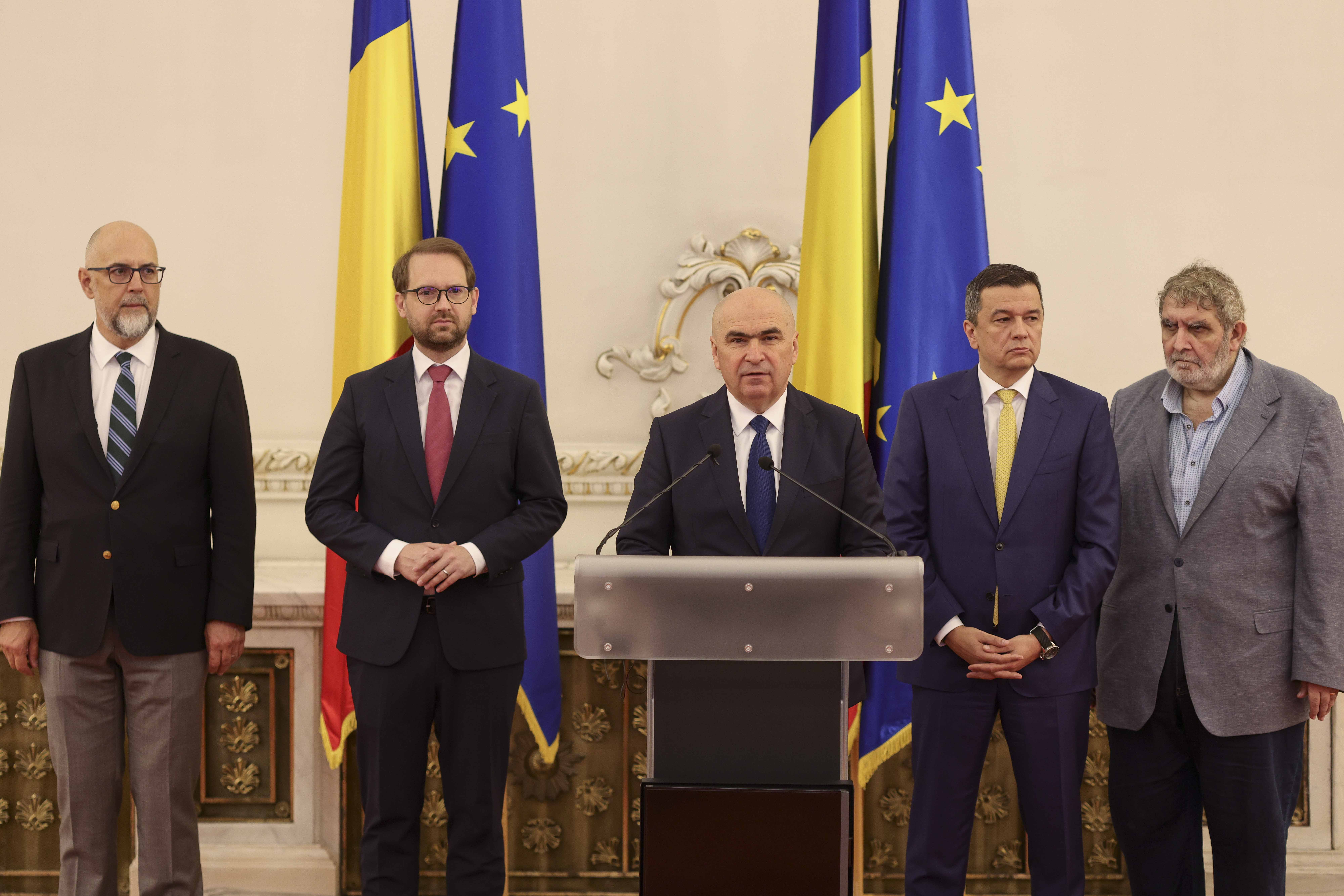 Kelemen Hunor Dominic Fritz Ilie Bolojan Sorin Grindeanu Varujan Pambuccian guvern Bolojan Foto Inquam Photos Octav Ganea jpg