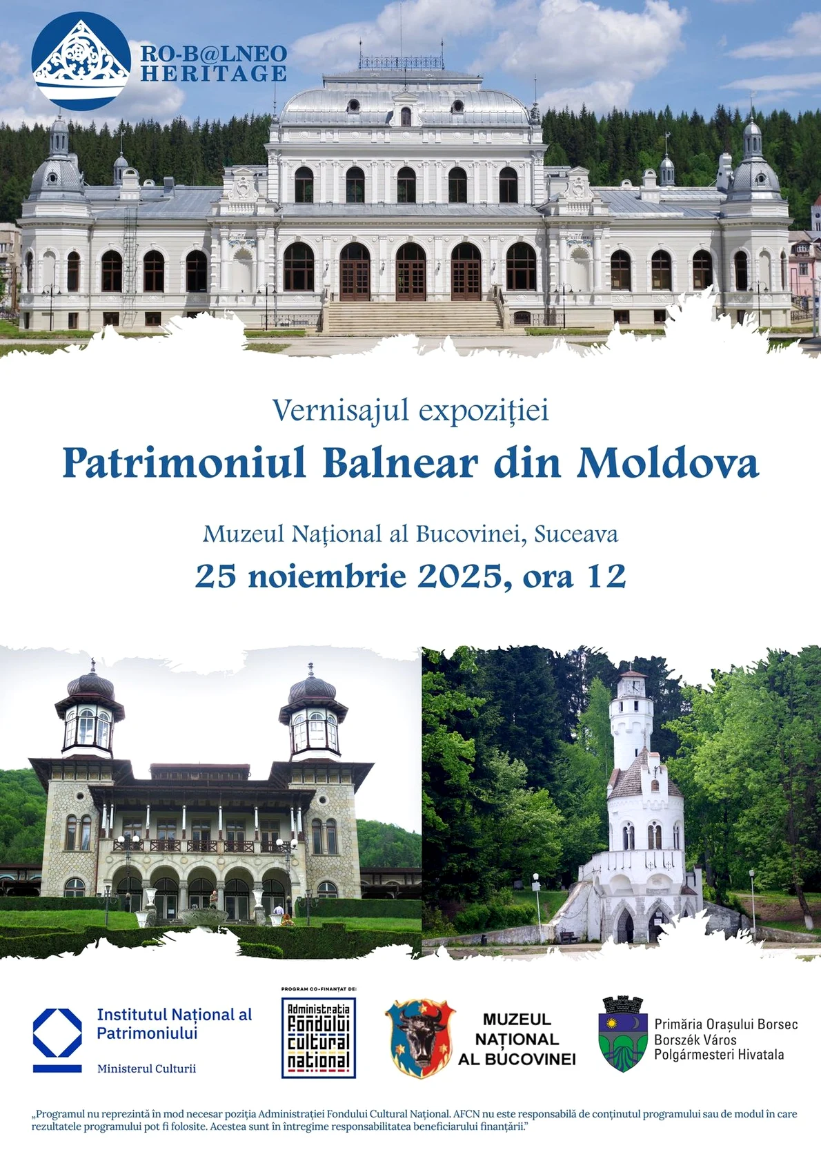 Vernisajul expoziției „Patrimoniul balnear din Moldova”