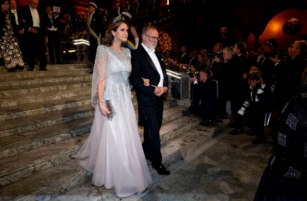 Prințesa Madeleine și laureatul Premiului Nobel pentru Fiziologie sau Medicină, Fred Ramsdell, Profimedia 1058233727 jpg