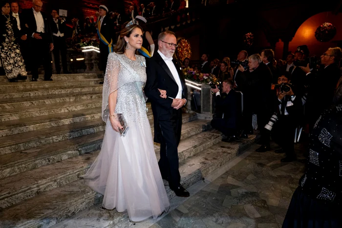 Prințesa Madeleine și laureatul Premiului Nobel pentru Fiziologie sau Medicină, Fred Ramsdell, Profimedia 1058233727 jpg